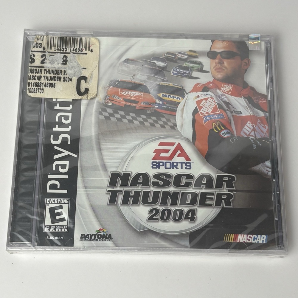 Nascar Thunder 2004 Sony PlayStation 1 PS1 Complete Brand New Sealed Black label